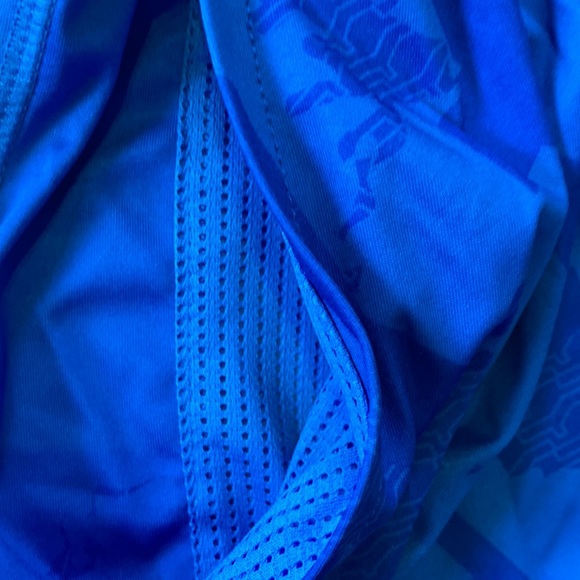 NIKE💫 Mens Blue Print Dri-Fit Sport Shorts with Pockets - Picture 3 of 7